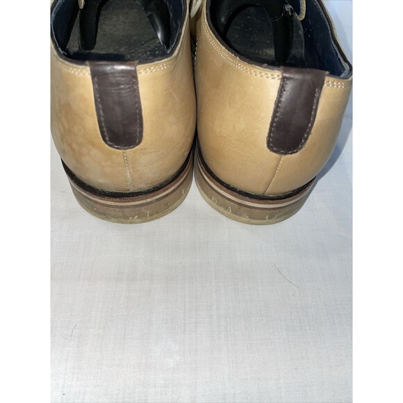 Johnston & Murphy Dress Shoes Mens Size 11 M Tan Leather Oxfords Round Toe Block main image 5